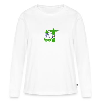 Rio de Janeiro - Women's Premium Organic Long Sleeve Shirt - white - Front - Julia (174cm)