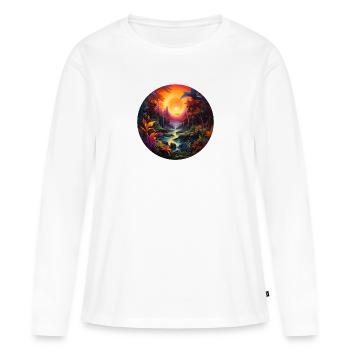 Paradise - Women's Premium Organic Long Sleeve Shirt - white - Front - Julia (174cm)