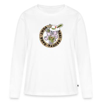 Langue bavaroise - Bavière - T-shirt manches longues Premium bio Femme - blanc - Devant - Julia (174cm)