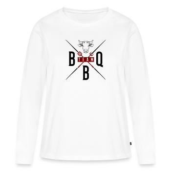 Grill BBQ Team - Women's Premium Organic Long Sleeve Shirt - white - Front - Julia (174cm)