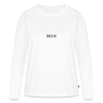 Bride - Frauen Premium Bio Langarmshirt - Weiß - Vorne - Julia (174cm)