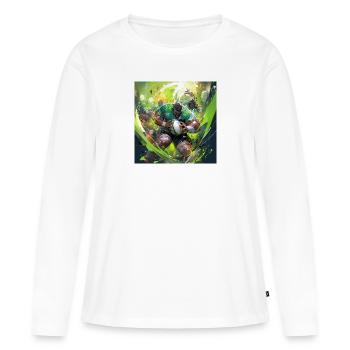 Rugby Rage - T-shirt manches longues Premium bio Femme - blanc - Devant - Julia (174cm)