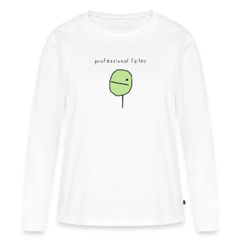 Professioneller Failer - Frauen Premium Bio Langarmshirt - Weiß - Vorne - Julia (174cm)