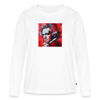 Beethoven n° 3 - T-shirt manches longues Premium bio Femme - blanc - Devant - Julia (174cm)