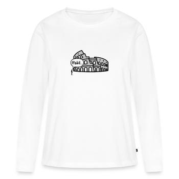 Stable! - Women's Premium Organic Long Sleeve Shirt - white - Front - Julia (174cm)