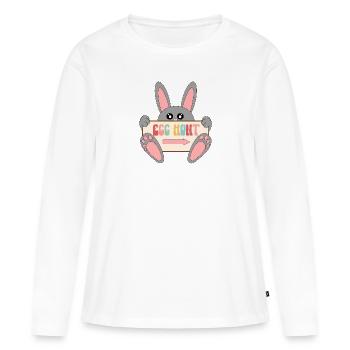 Egg Hunt - Women's Premium Organic Long Sleeve Shirt - white - Front - Julia (174cm)