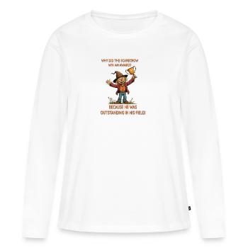Winning scarecrow - Women's Premium Organic Long Sleeve Shirt - white - Front - Julia (174cm)