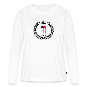 dard - T-shirt manches longues Premium bio Femme - blanc - Devant - Julia (174cm)