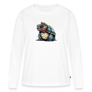 Zaza the streum - Women's Premium Organic Long Sleeve Shirt - white - Front - Julia (174cm)