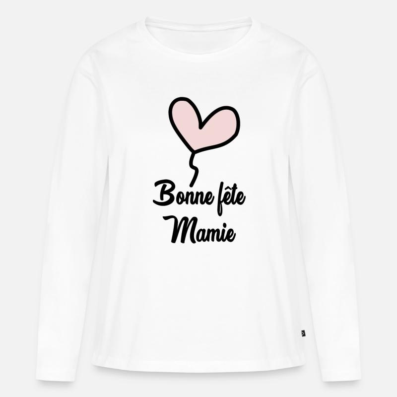 OMA. OMA. MUTTERTAG - Frauen Premium Bio Langarmshirt - Weiß