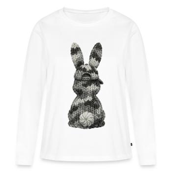 Bunny from Behind Camouflage Cap Cap Camouflage - Women's Premium Organic Long Sleeve Shirt - white - Front - Julia (174cm)