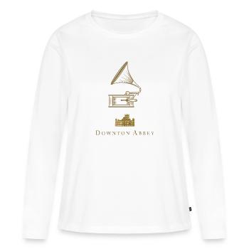 Downton Abbey Gramophone Musique - T-shirt manches longues Premium bio Femme - blanc - Devant - Julia (174cm)