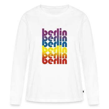 Berlin Berlin - Frauen Premium Bio Langarmshirt - Weiß - Vorne - Julia (174cm)