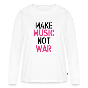 Music - Frauen Premium Bio Langarmshirt - Weiß - Vorne - Julia (174cm)