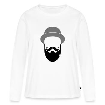 Butch Doe - T-shirt manches longues Premium bio Femme - blanc - Devant - Julia (174cm)