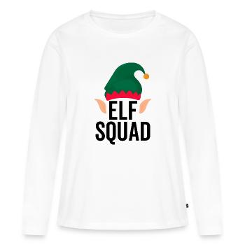 Escouade elfe - T-shirt manches longues Premium bio Femme - blanc - Devant - Julia (174cm)
