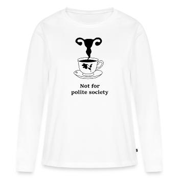 Ovary Action - Women's Premium Organic Long Sleeve Shirt - white - Front - Julia (174cm)
