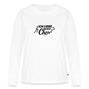 Chor - Frauen Premium Bio Langarmshirt - Weiß - Vorne - Julia (174cm)