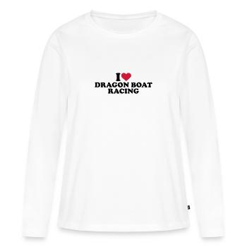 dragon boat - Women's Premium Organic Long Sleeve Shirt - white - Front - Julia (174cm)
