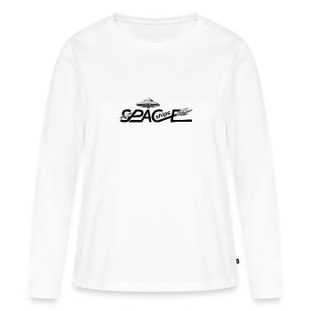 Vaisseaux spatiaux - T-shirt manches longues Premium bio Femme - blanc - Devant - Julia (174cm)