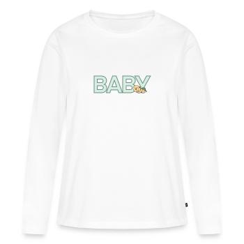 Bébé - T-shirt manches longues Premium bio Femme - blanc - Devant - Julia (174cm)
