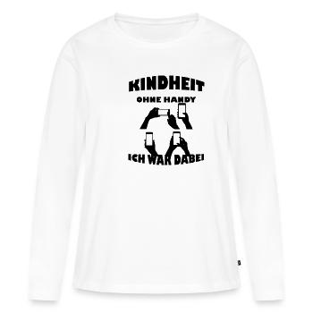 Childhood Mobile Phone - Women's Premium Organic Long Sleeve Shirt - white - Front - Julia (174cm)