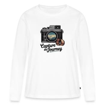 Capture the Journey - Women's Premium Organic Long Sleeve Shirt - white - Front - Julia (174cm)