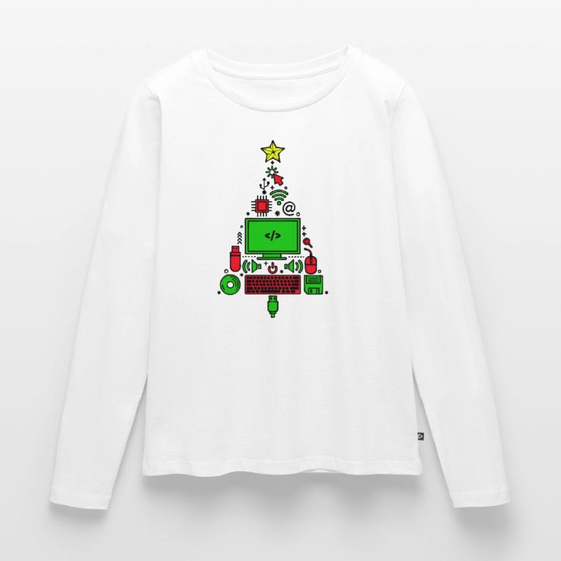 Code Code Débogage Programmeur de script T-shirt manches longues Premium bio Femme
