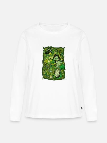 lsd_absinth - Frauen Premium Bio Langarmshirt - Weiß