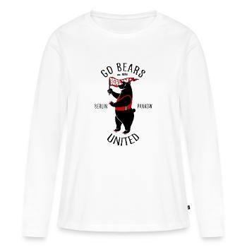 Berlin - T-shirt manches longues Premium bio Femme - blanc - Devant - Julia (174cm)