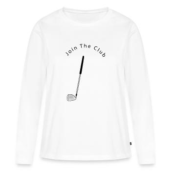 Join The Club - Women's Premium Organic Long Sleeve Shirt - white - Front - Julia (174cm)