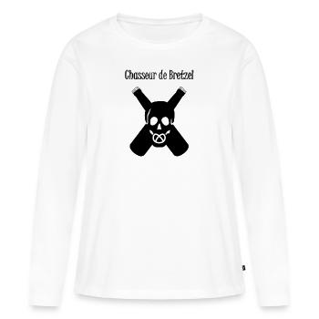Alsace Chasseur - T-shirt manches longues Premium bio Femme - blanc - Devant - Julia (174cm)