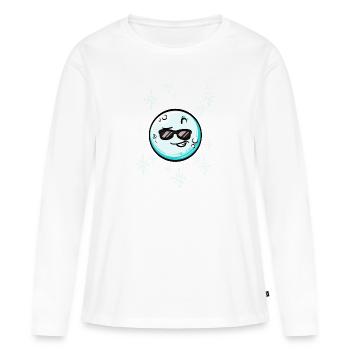 Schneeball #8/9 - Frauen Premium Bio Langarmshirt - Weiß - Vorne - Julia (174cm)