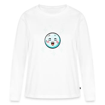 Schneeball #2/9 - Frauen Premium Bio Langarmshirt - Weiß - Vorne - Julia (174cm)