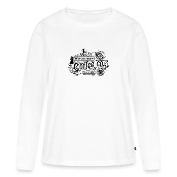 Witch's Cafe - Women's Premium Organic Long Sleeve Shirt - white - Front - Julia (174cm)