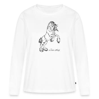 Tinker Love #2 - T-shirt manches longues Premium bio Femme - blanc - Devant - Julia (174cm)