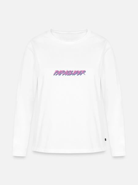 Paragliding Paraglider - Frauen Premium Bio Langarmshirt - Weiß