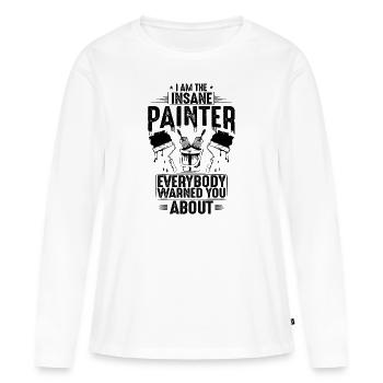 Painter and Painter Painter Painter Master - Women's Premium Organic Long Sleeve Shirt - white - Front - Julia (174cm)