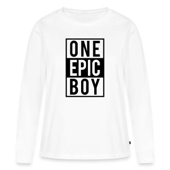 one epic boy - Frauen Premium Bio Langarmshirt - Weiß - Vorne - Julia (174cm)