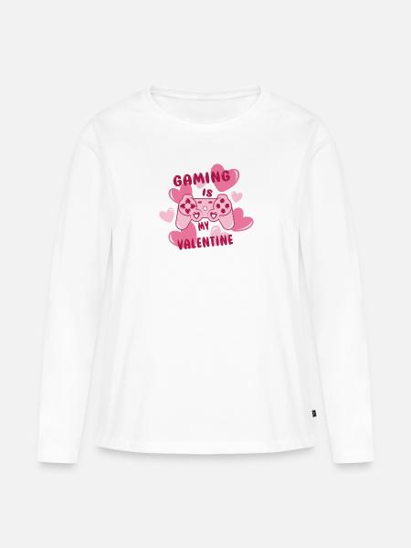Manette Gaming - T-shirt manches longues Premium bio Femme - blanc