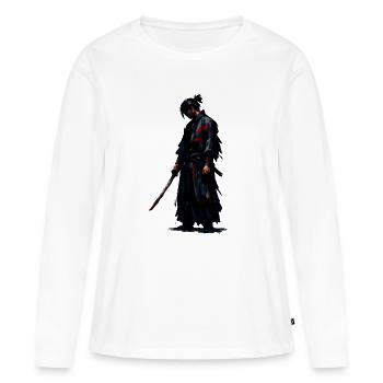 Dark Samurai Blood Blade - Women's Premium Organic Long Sleeve Shirt - white - Front - Julia (174cm)