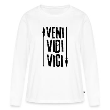 Veni Vidi vici Italy - Frauen Premium Bio Langarmshirt - Weiß - Vorne - Julia (174cm)