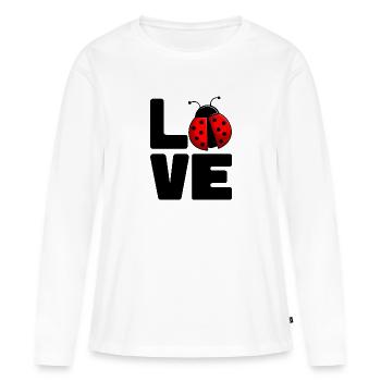 Ladybug - Women's Premium Organic Long Sleeve Shirt - white - Front - Julia (174cm)