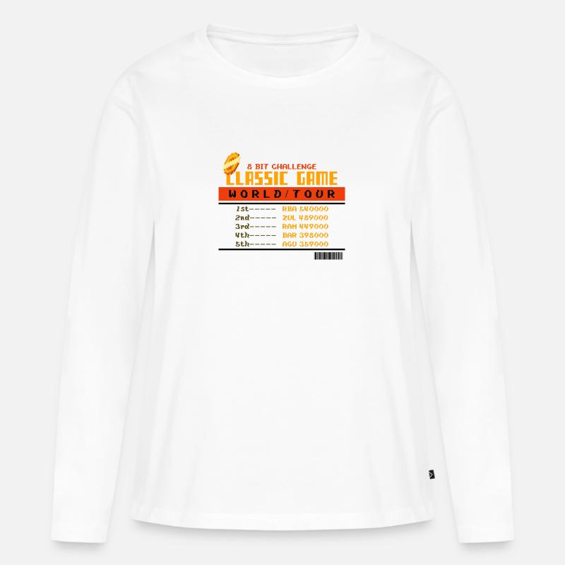 Gaming Controller Play Wisely Game Play - Frauen Premium Bio Langarmshirt - Weiß