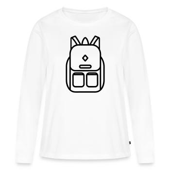 Backpack - Women's Premium Organic Long Sleeve Shirt - white - Front - Julia (174cm)