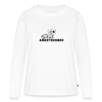 Skat Fear Opponent - Women's Premium Organic Long Sleeve Shirt - white - Front - Julia (174cm)