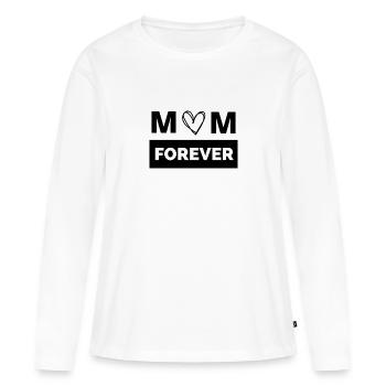 Mama fürs Leben Meine für immer - Frauen Premium Bio Langarmshirt - Weiß - Vorne - Julia (174cm)