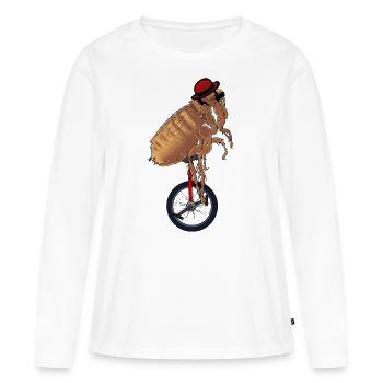 Cirque actrice scène spectacle artist monocycle - T-shirt manches longues Premium bio Femme - blanc - Devant - Julia (174cm)