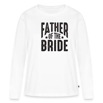 Father of the bride wedding wedding party - Women's Premium Organic Long Sleeve Shirt - white - Front - Julia (174cm)