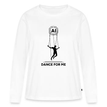 Artificial Intelligence Marionette Dance For Me - Women's Premium Organic Long Sleeve Shirt - white - Front - Julia (174cm)